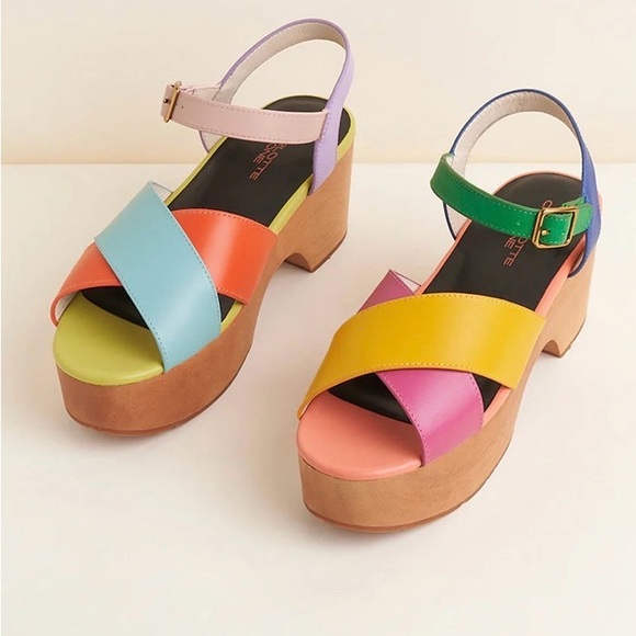 Charlotte Stone Shoes - Charlotte Stone Dermot Solimar Colorful Platform Sandals